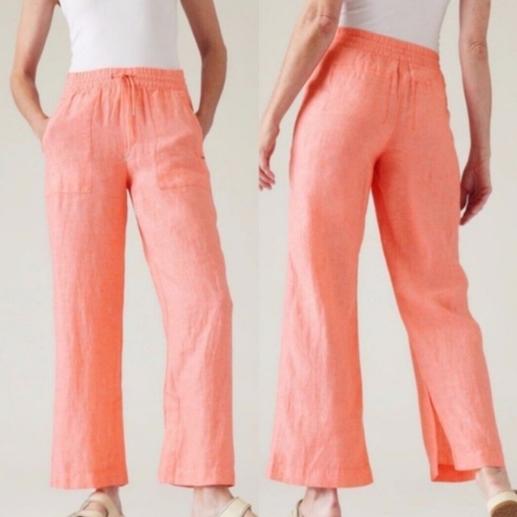 Athleta Pants - Athleta - Retreat Wide Leg Linen Pant
